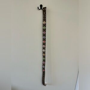 Western belt with multicoloured conchos